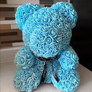 Faux flower bear